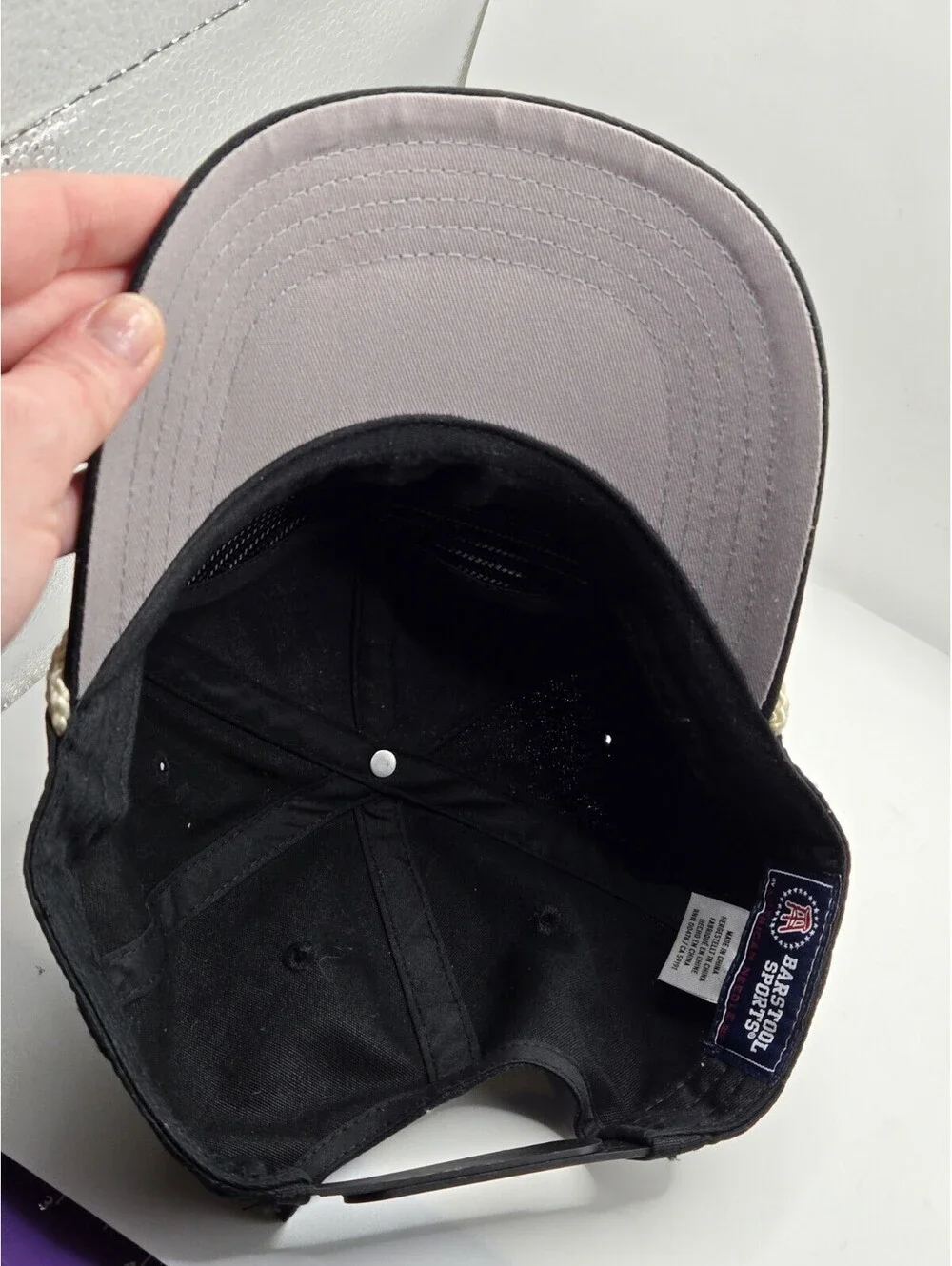 Barstool Golf Men’s Rope Hat Adjustable Snapback Cap Black